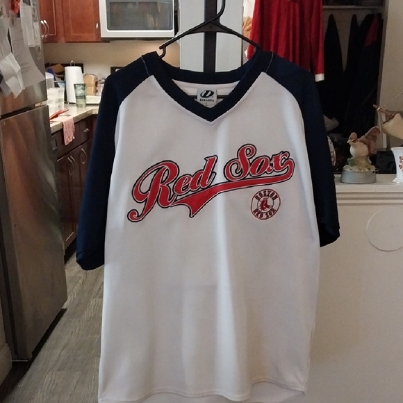 dynasty Other - Red Sox White and Blue Jersey Bye Dynasty -Size Large